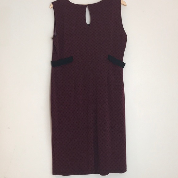 Motherhood Maternity Midi Dress Burgundy SZ Large - Picture 7 of 16